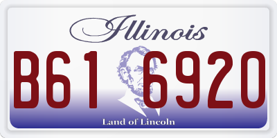 IL license plate B616920