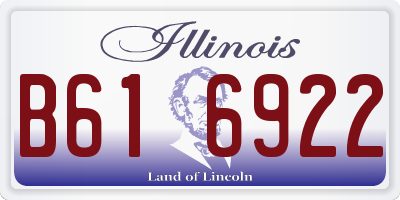 IL license plate B616922