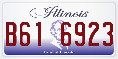 IL license plate B616923