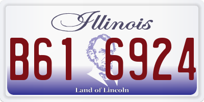 IL license plate B616924