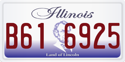 IL license plate B616925