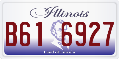 IL license plate B616927