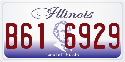 IL license plate B616929