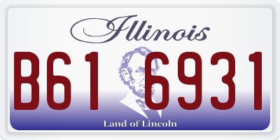 IL license plate B616931