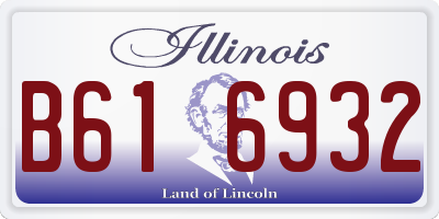 IL license plate B616932