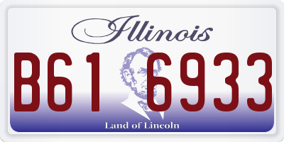 IL license plate B616933
