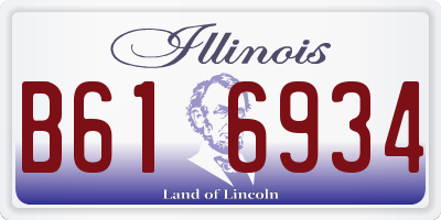 IL license plate B616934
