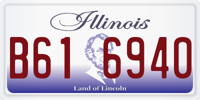 IL license plate B616940