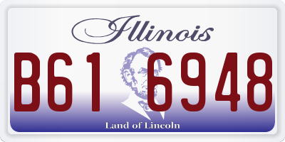 IL license plate B616948