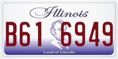 IL license plate B616949