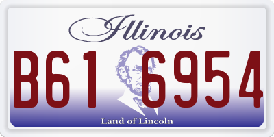 IL license plate B616954