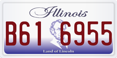IL license plate B616955