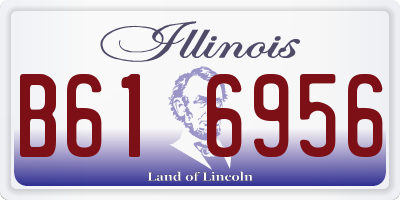 IL license plate B616956