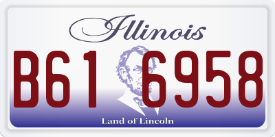IL license plate B616958