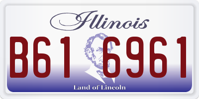 IL license plate B616961