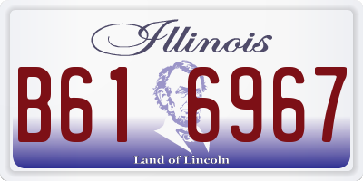 IL license plate B616967