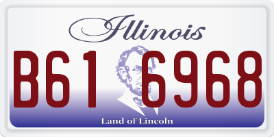 IL license plate B616968