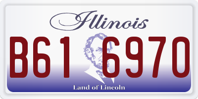 IL license plate B616970