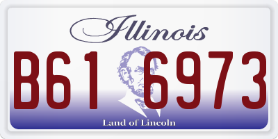 IL license plate B616973