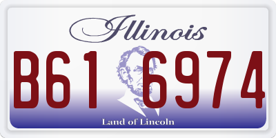 IL license plate B616974