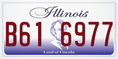 IL license plate B616977