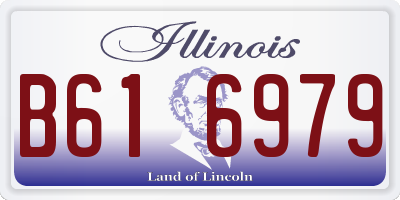 IL license plate B616979