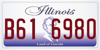 IL license plate B616980