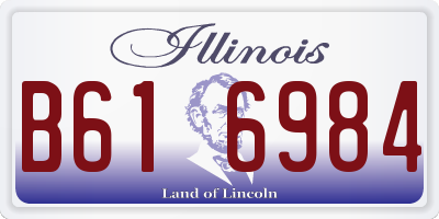IL license plate B616984