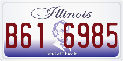 IL license plate B616985