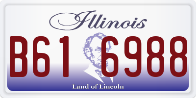 IL license plate B616988