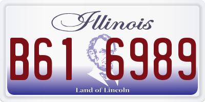 IL license plate B616989