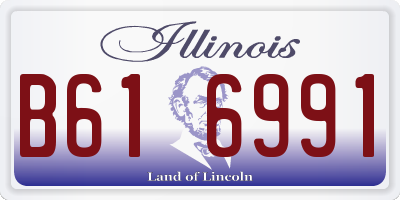 IL license plate B616991