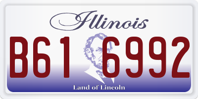 IL license plate B616992