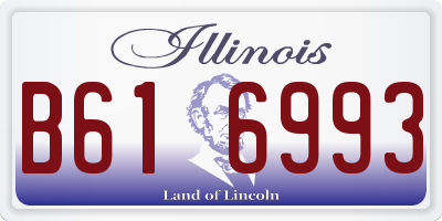 IL license plate B616993