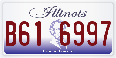IL license plate B616997