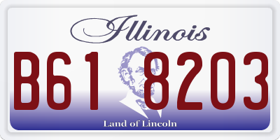 IL license plate B618203