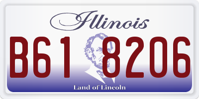 IL license plate B618206
