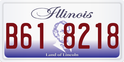 IL license plate B618218