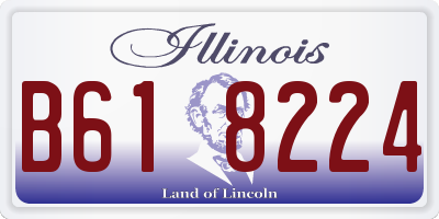 IL license plate B618224