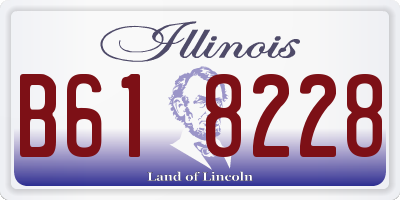IL license plate B618228