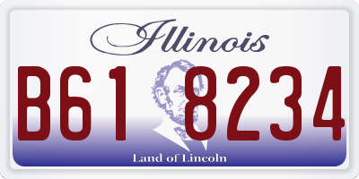 IL license plate B618234