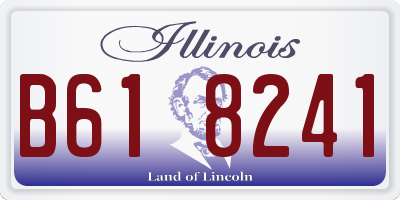 IL license plate B618241