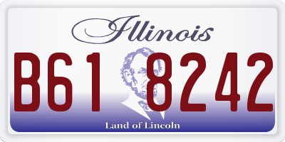 IL license plate B618242