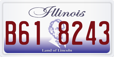 IL license plate B618243