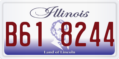 IL license plate B618244