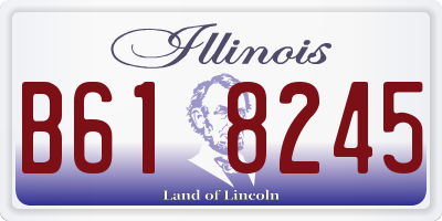 IL license plate B618245