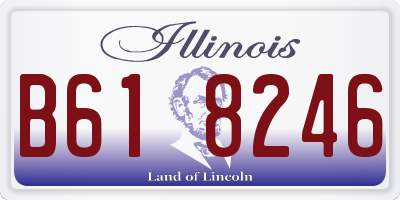 IL license plate B618246