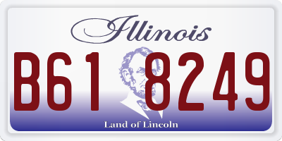 IL license plate B618249
