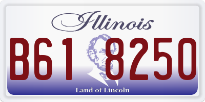 IL license plate B618250