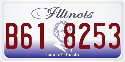 IL license plate B618253